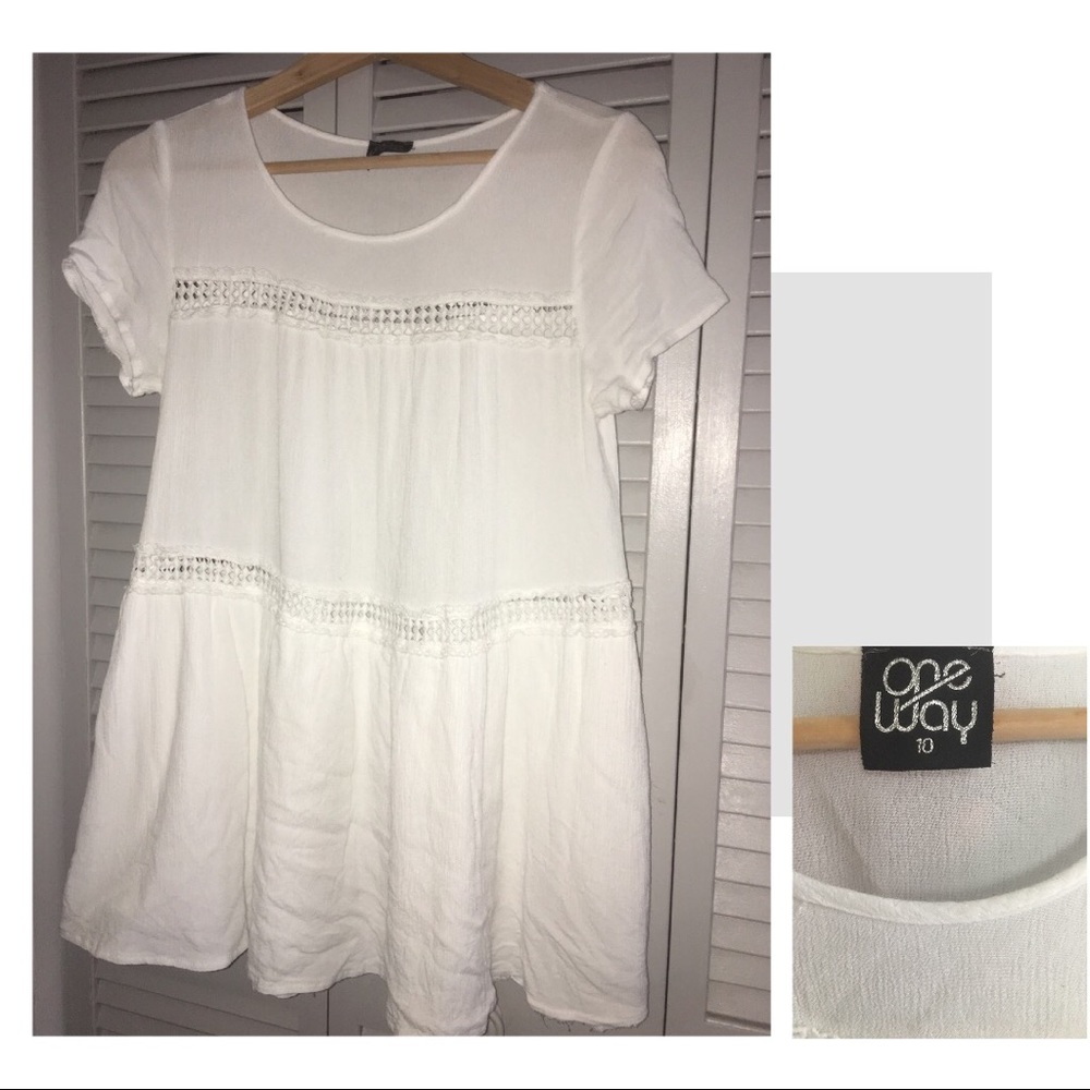 LF ‘One Way’ Mini sundress/Oversized blouse sz 10